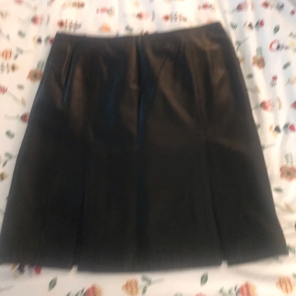 Jules 100% Lamb Leather Black Skirt 1X 1 XL